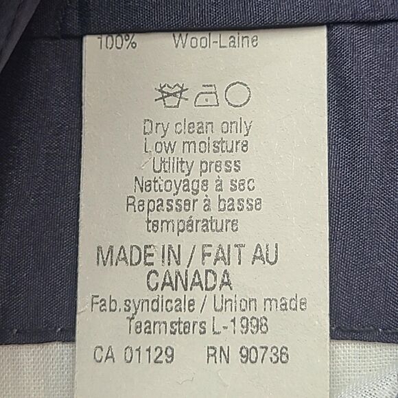 Lauren Ralph Lauren Blazer Mens 44 Wool Sport Coat Classic Made in Canada - Picture 8 of 11